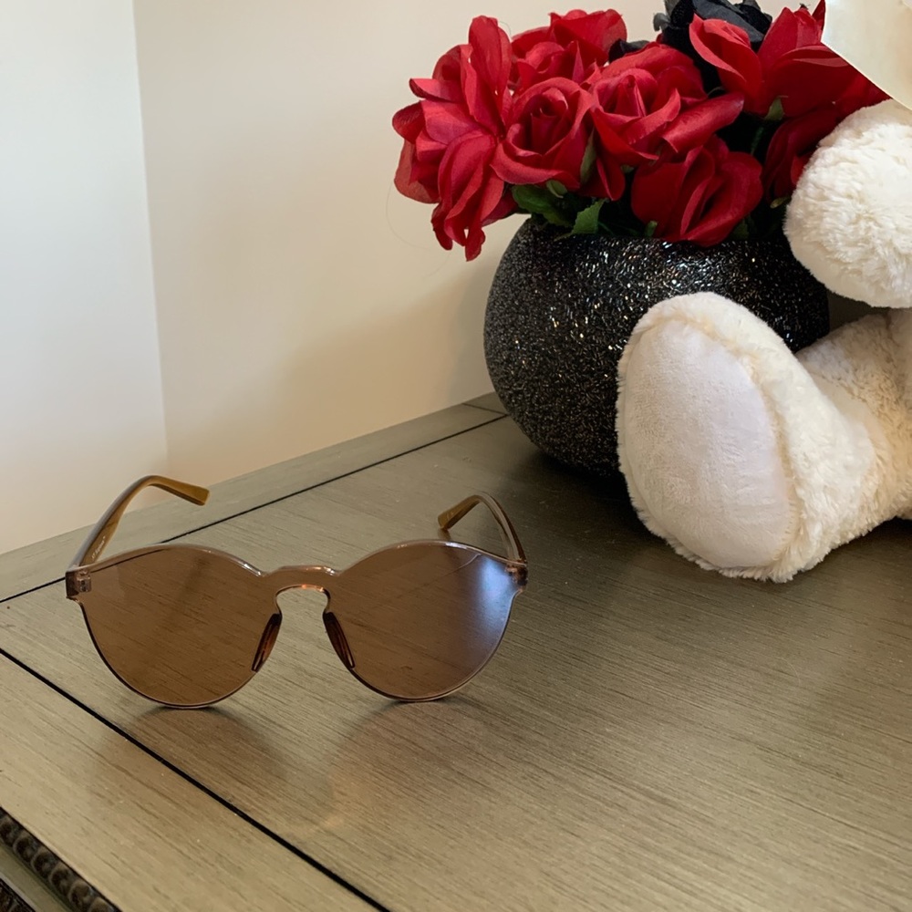 Stylish transparent sunglasses